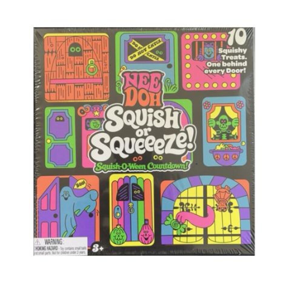 Nee Doh Squish-O-Ween Countdown Halloween Calendar Squish or Squeeze NIB SEALED